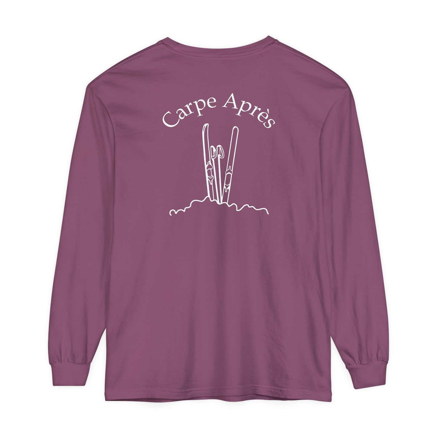 Carpe Après - Ski (OG) - Long Sleeve Tee (Small graphic on front, large graphic on back)