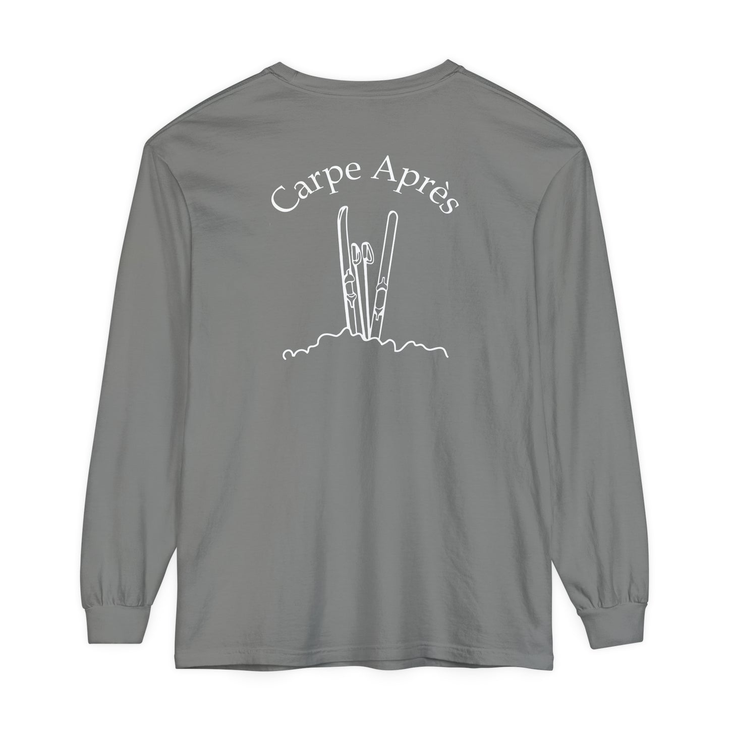 Carpe Après - Ski (OG) - Long Sleeve Tee (Small graphic on front, large graphic on back)