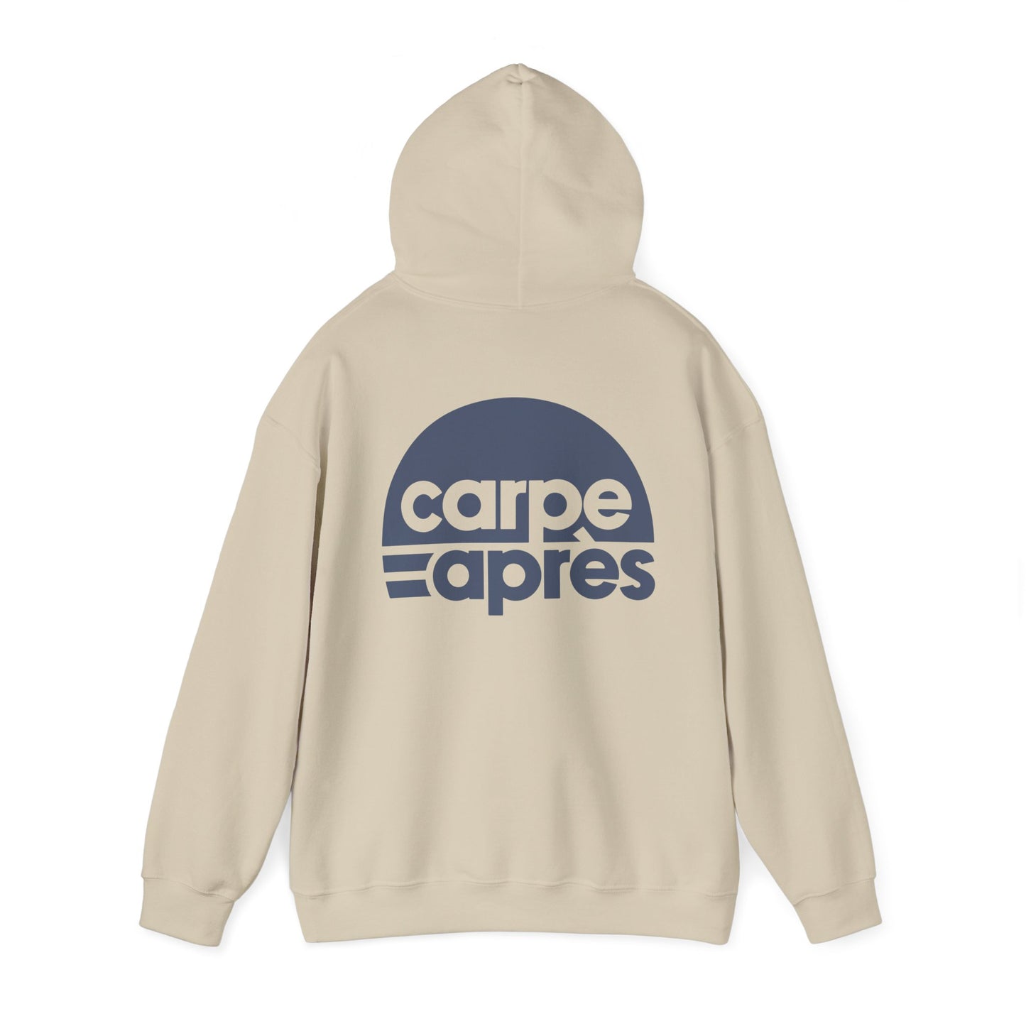 Carpe Après - Logo - Hoodie (Small graphic on front, large graphic on back)