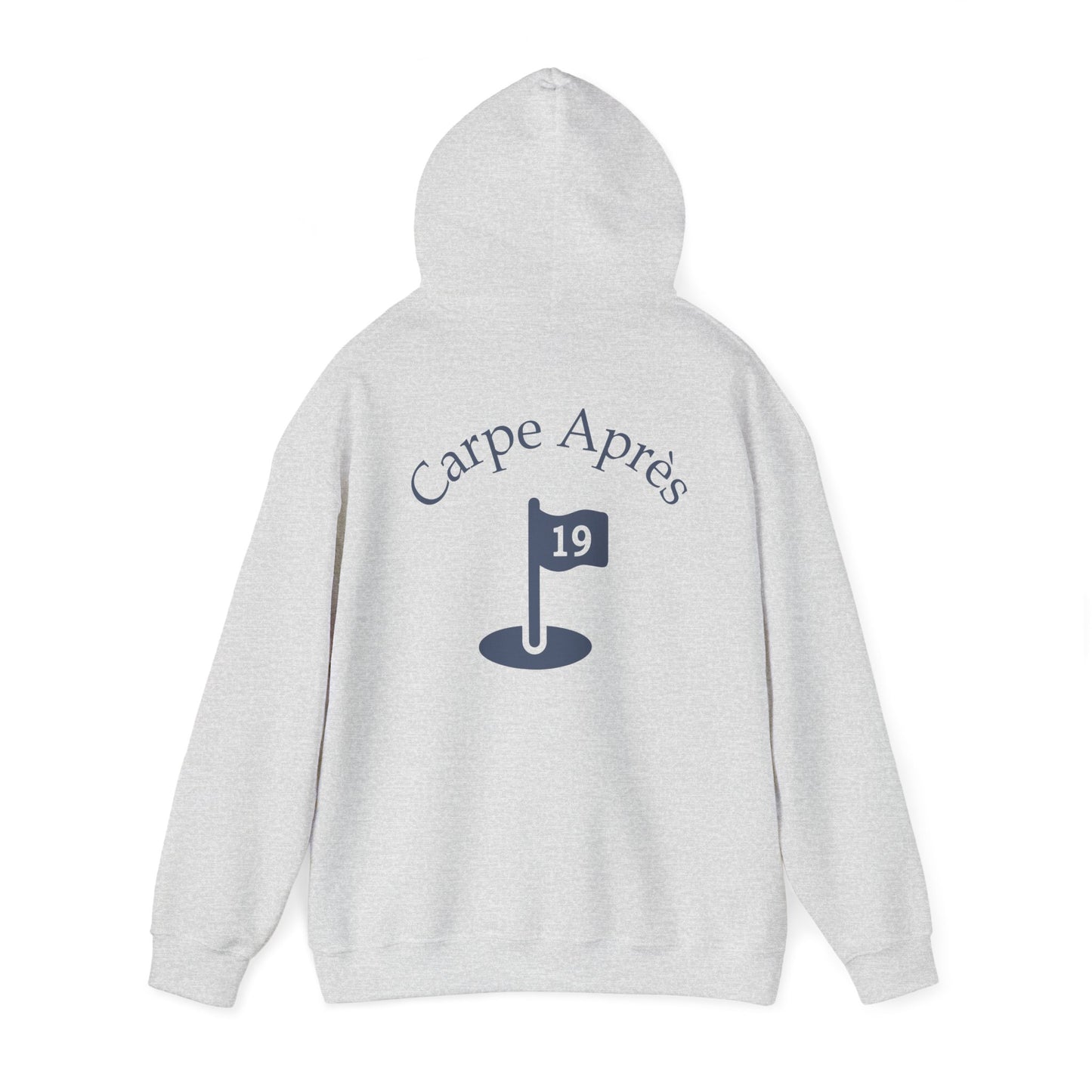 Carpe Après - Golf (OG) - Hoodie (Small graphic on front, large graphic on back)