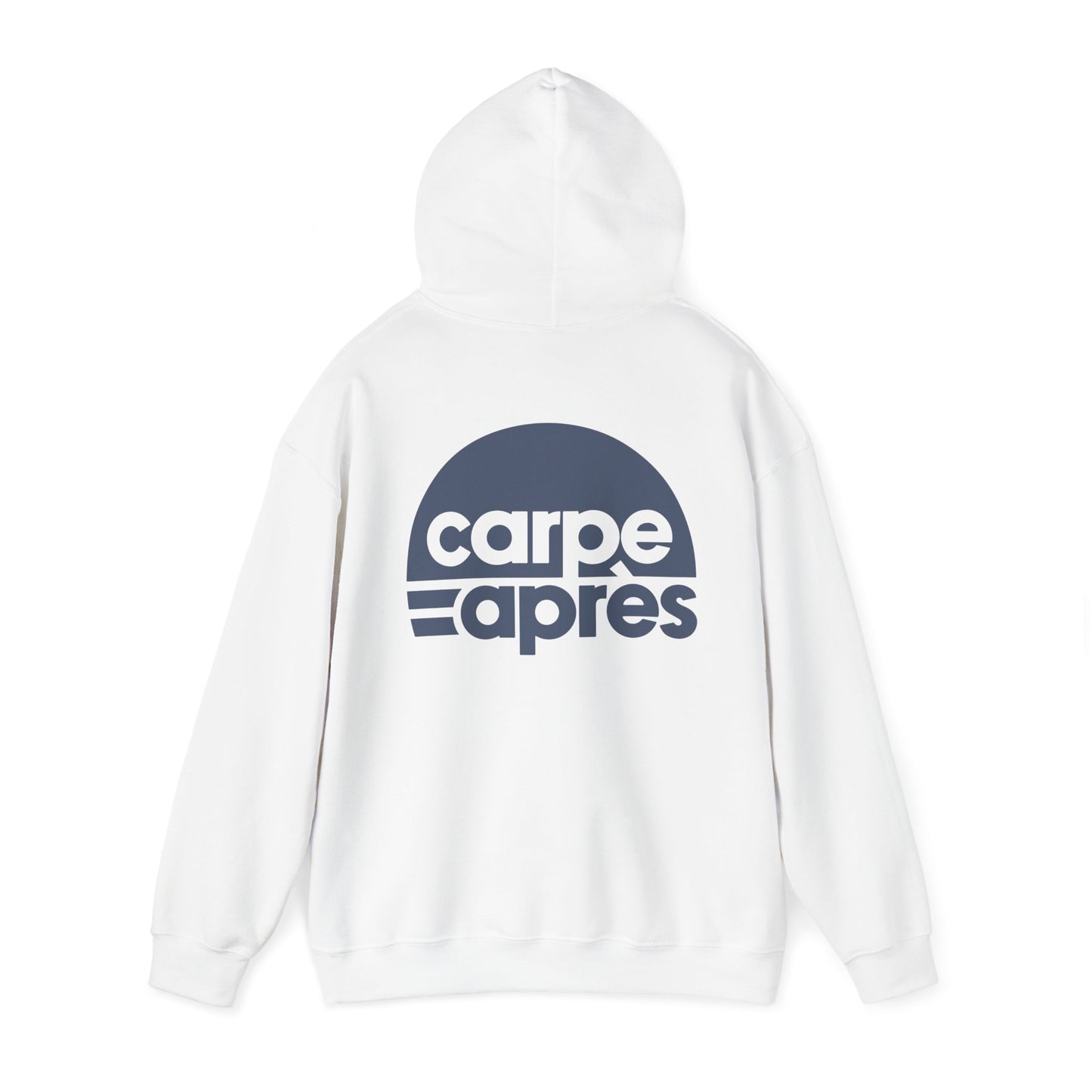 Carpe Après - Logo - Hoodie (Small graphic on front, large graphic on back)