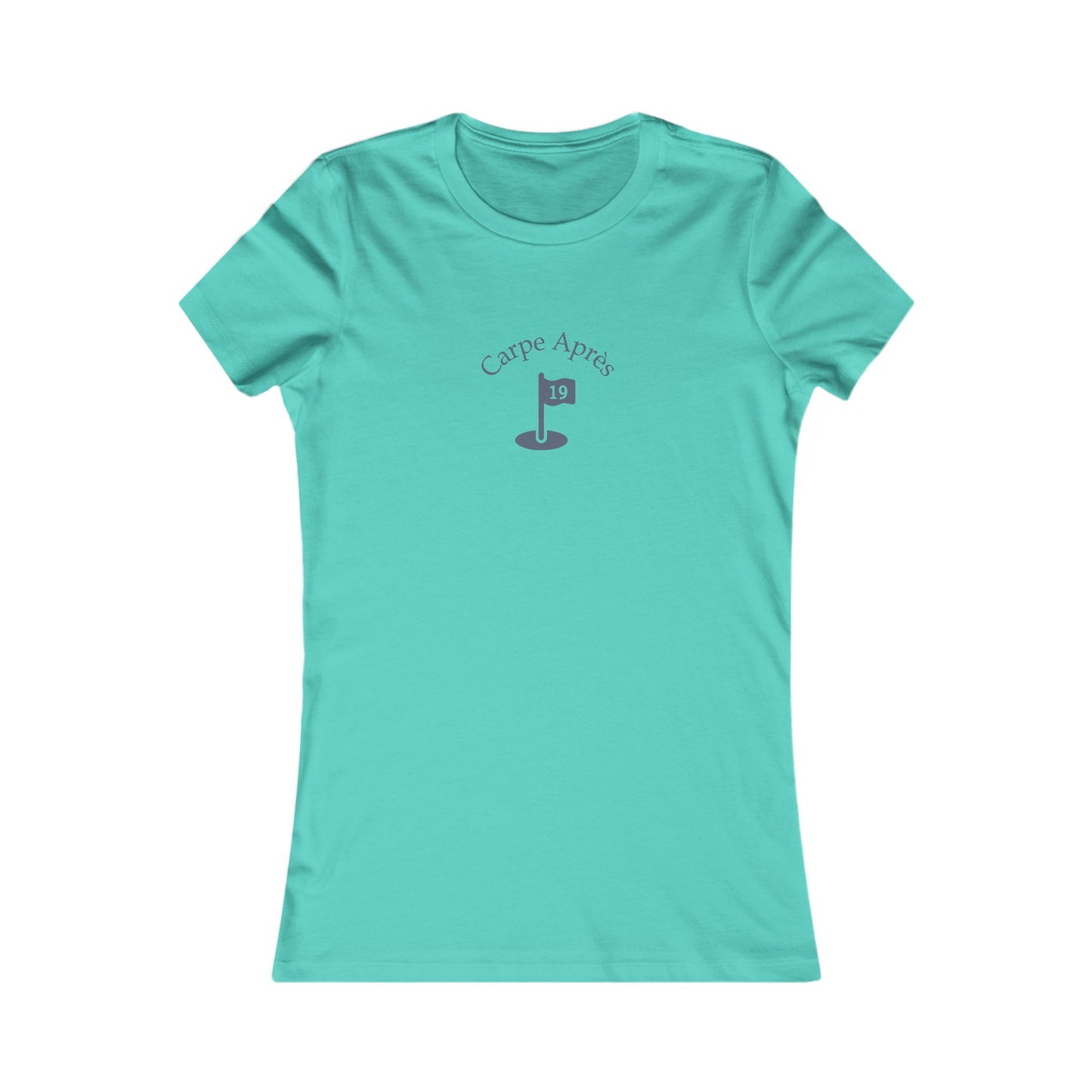 Carpe Après - Golf (OG) - Ladies Short Sleeve Tee (Graphic on front)