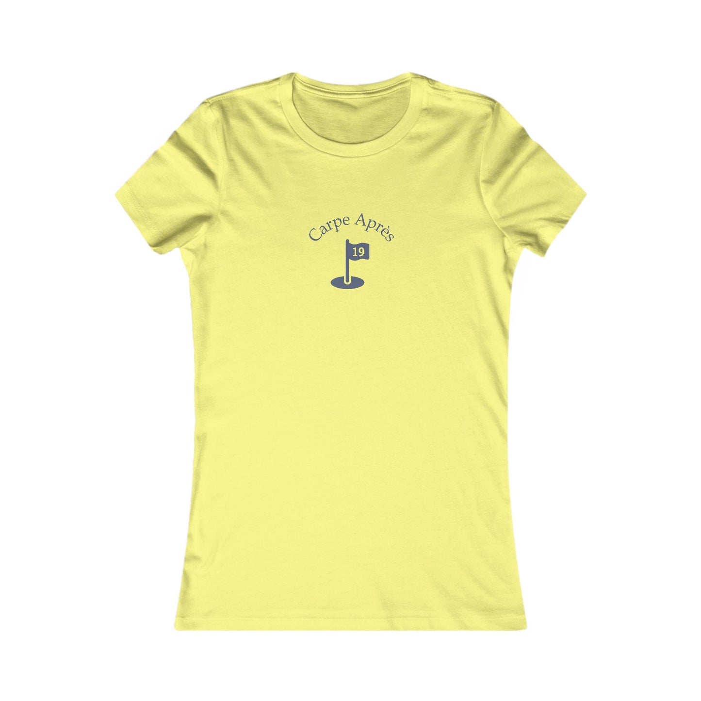 Carpe Après - Golf (OG) - Ladies Short Sleeve Tee (Graphic on front)