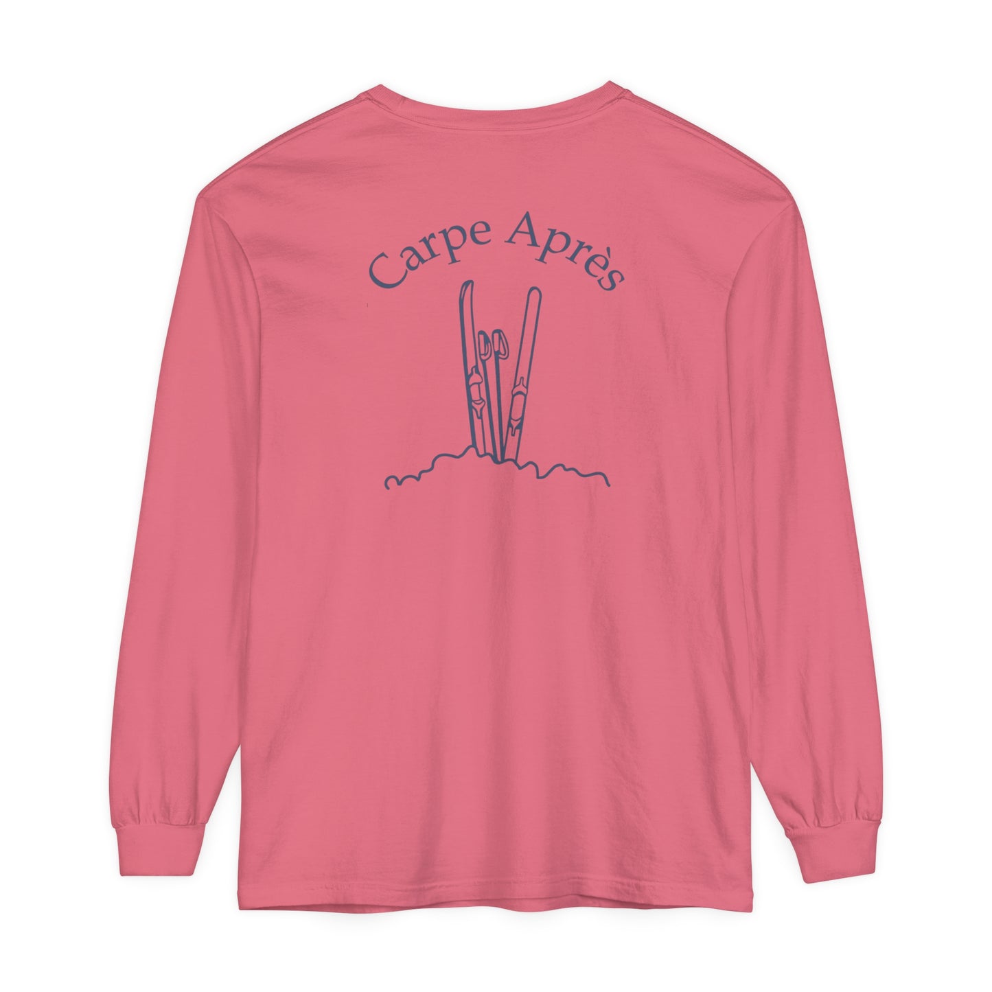 Carpe Après - Ski (OG) - Long Sleeve Tee (Small graphic on front, large graphic on back)