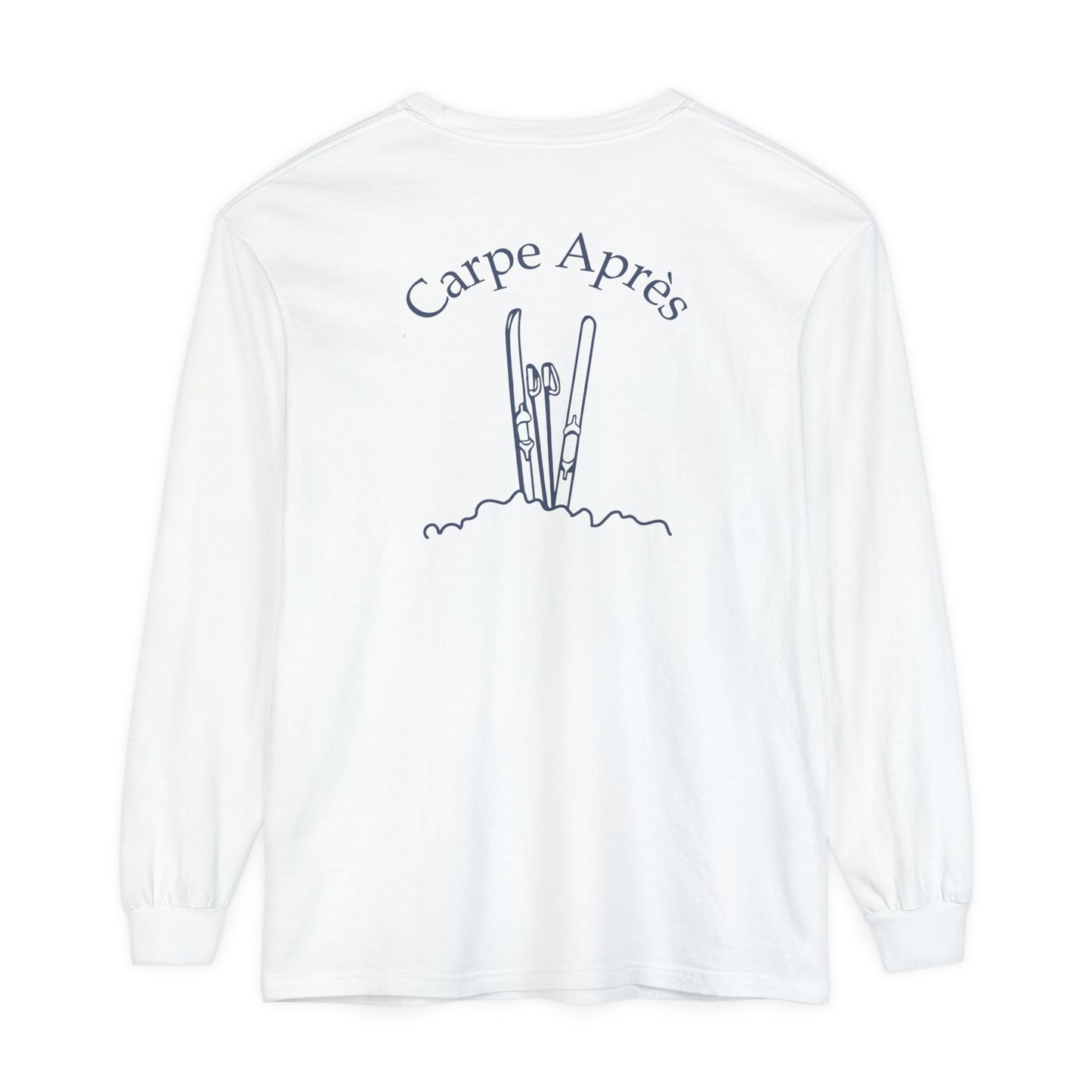 Carpe Après - Ski (OG) - Long Sleeve Tee (Small graphic on front, large graphic on back)
