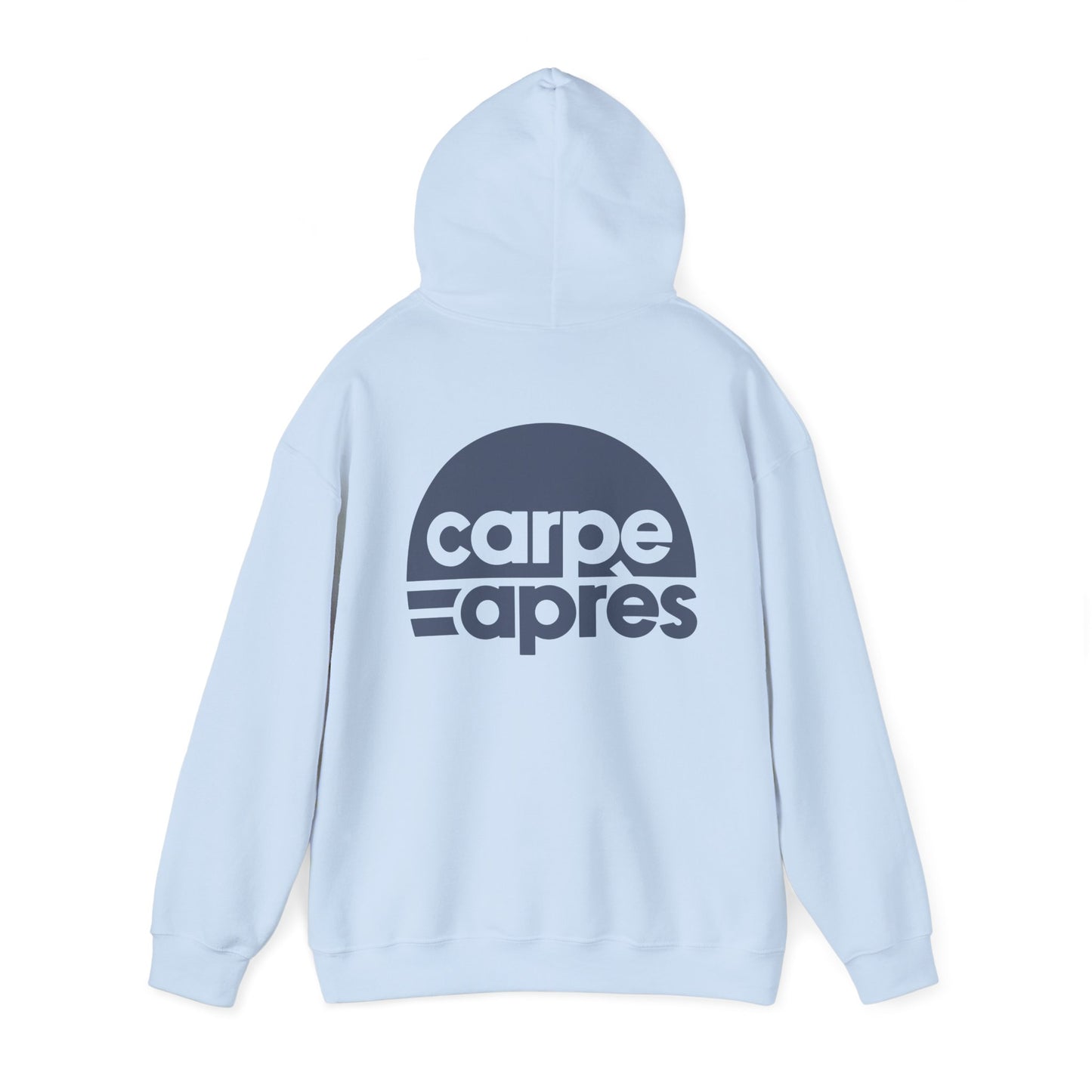 Carpe Après - Logo - Hoodie (Small graphic on front, large graphic on back)