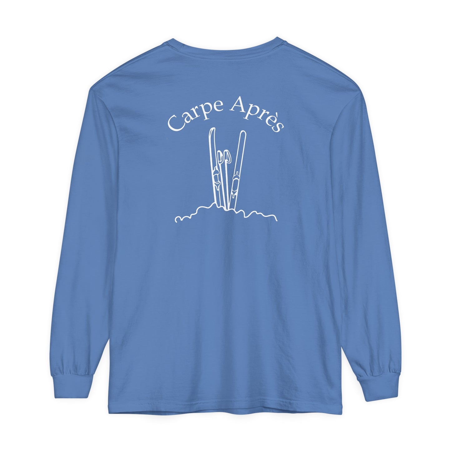 Carpe Après - Ski (OG) - Long Sleeve Tee (Small graphic on front, large graphic on back)