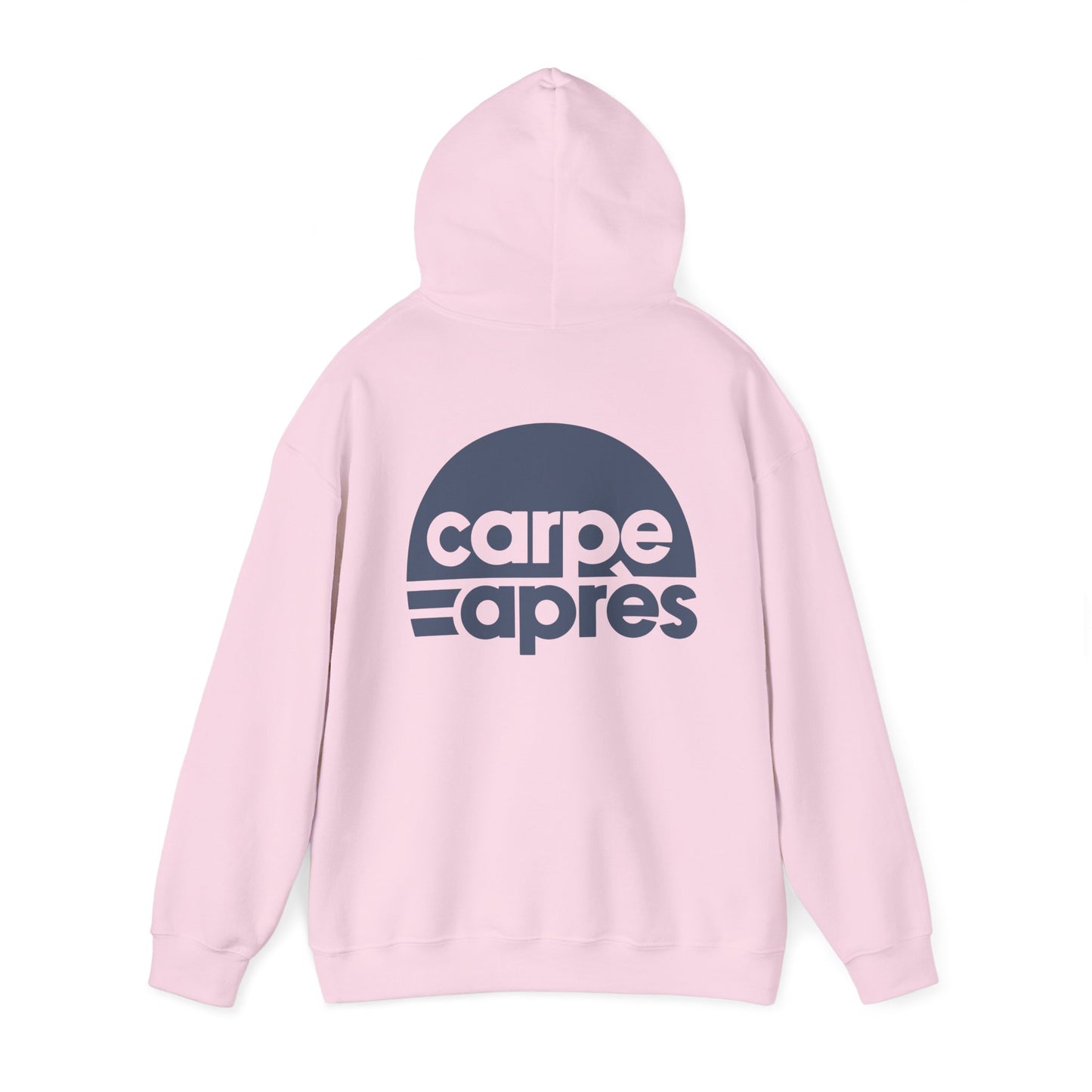 Carpe Après - Logo - Hoodie (Small graphic on front, large graphic on back)