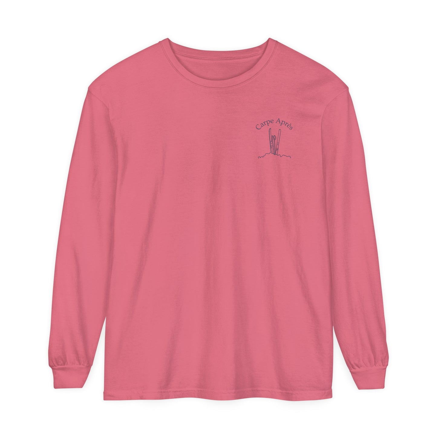 Carpe Après - Ski (OG) - Long Sleeve Tee (Small graphic on front, large graphic on back)