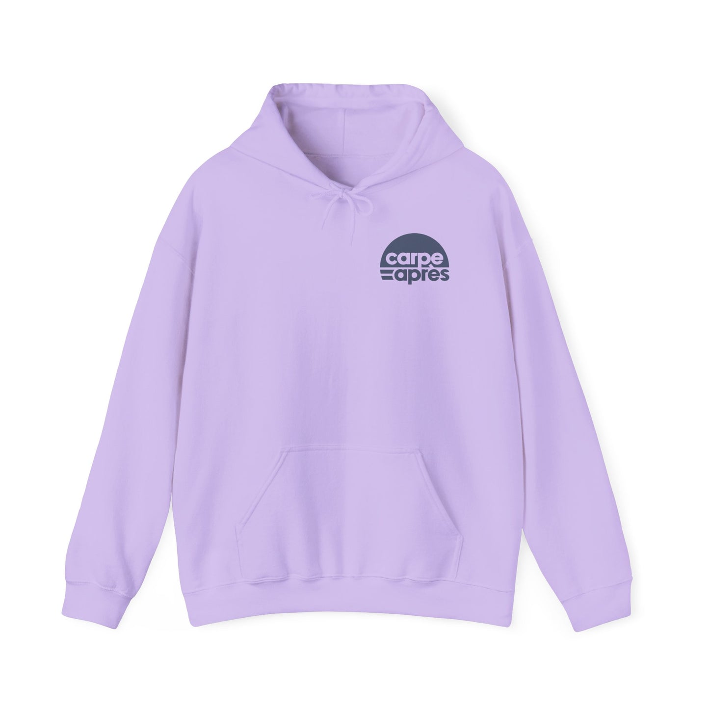 Carpe Après - Logo - Hoodie (Small graphic on front, large graphic on back)
