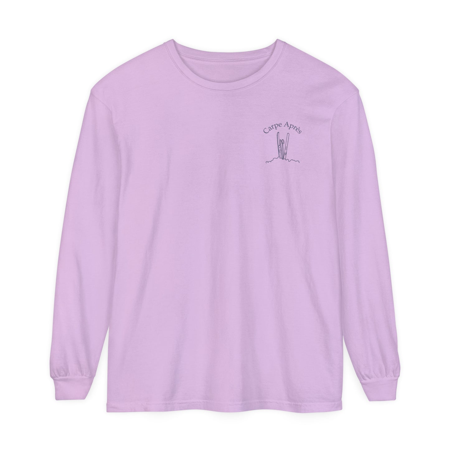 Carpe Après - Ski (OG) - Long Sleeve Tee (Small graphic on front, large graphic on back)
