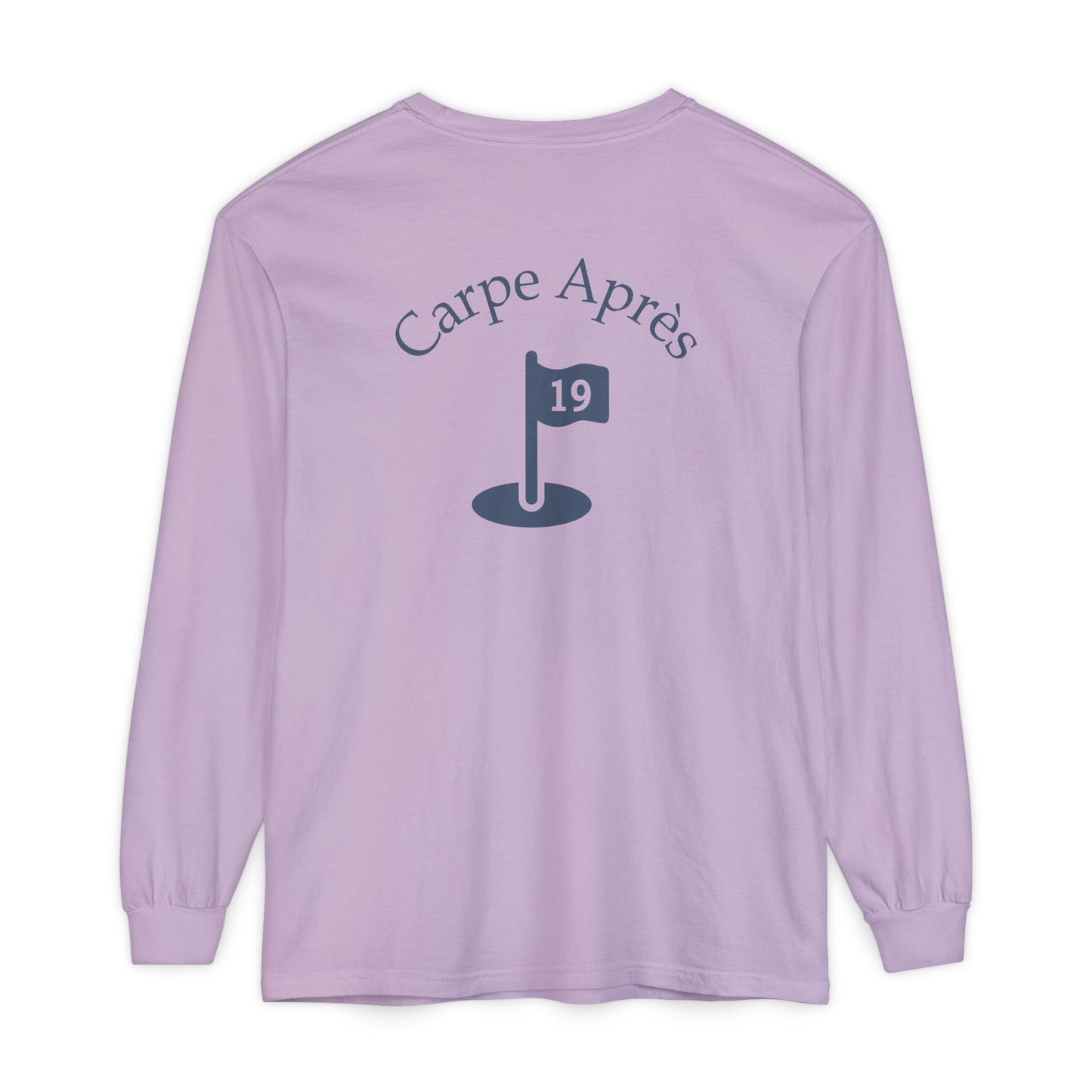 Carpe Après - Golf (OG) - Long Sleeve Tee (Small graphic on front, large graphic on back)