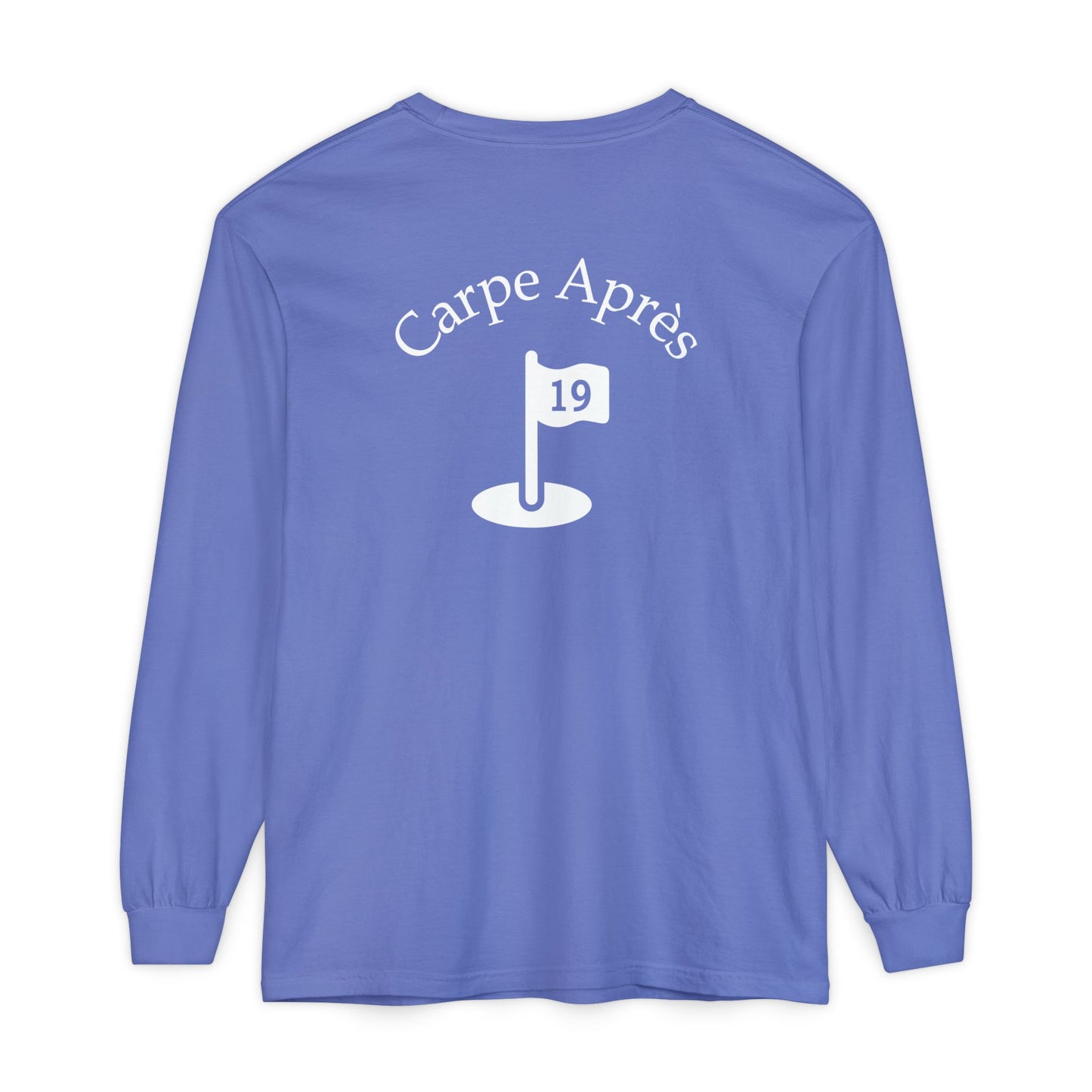 Carpe Après - Golf (OG) - Long Sleeve Tee (Small graphic on front, large graphic on back)