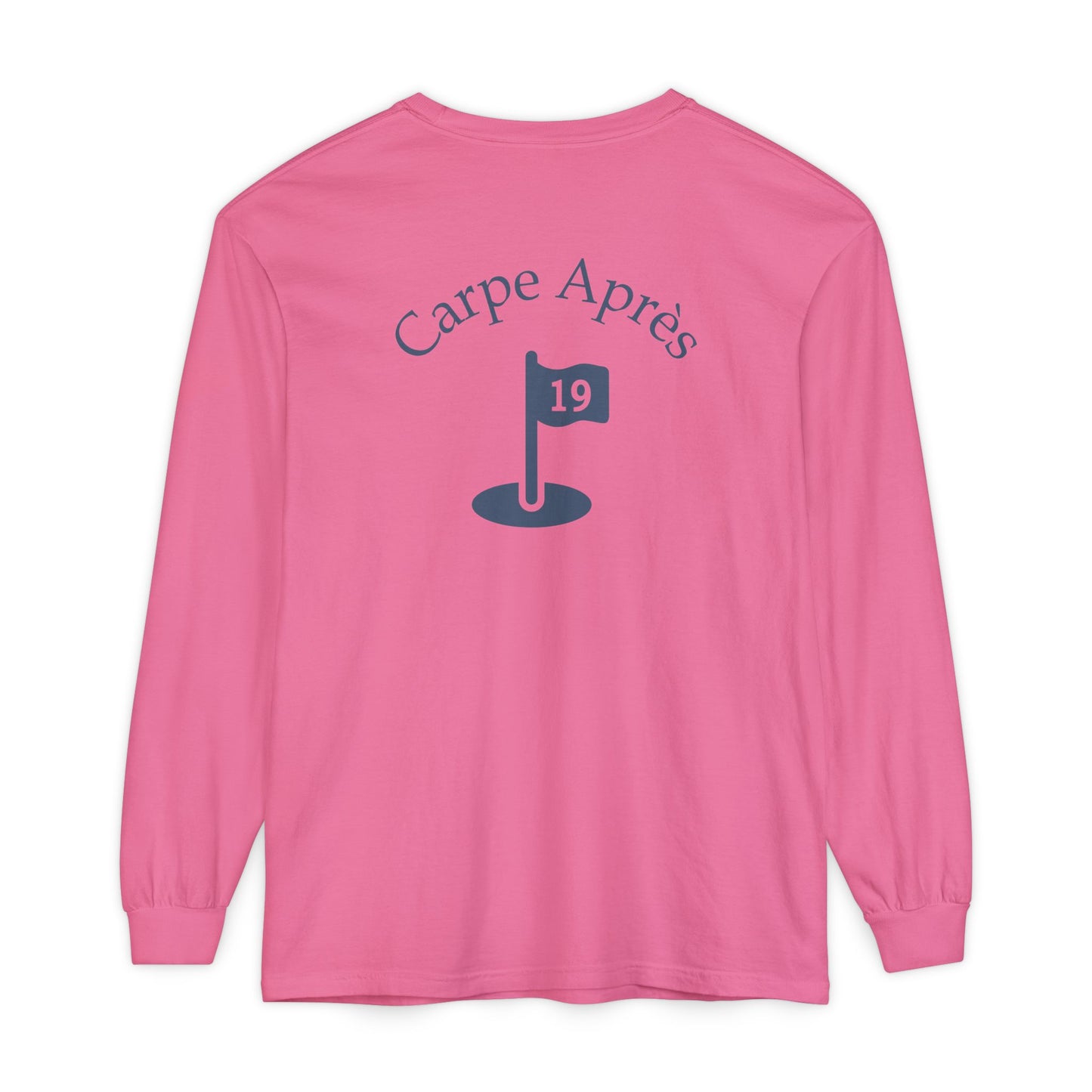 Carpe Après - Golf (OG) - Long Sleeve Tee (Small graphic on front, large graphic on back)