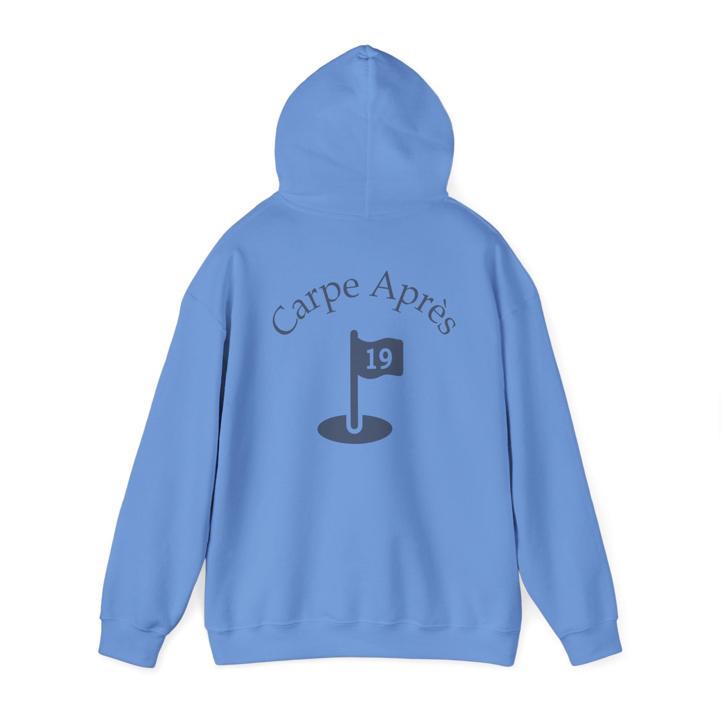 Carpe Après - Golf (OG) - Hoodie (Small graphic on front, large graphic on back)