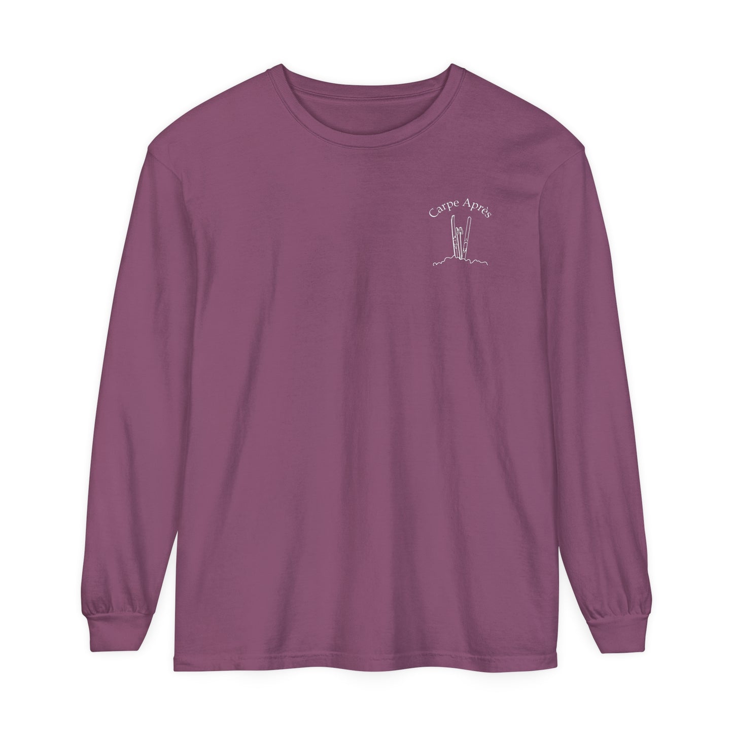 Carpe Après - Ski (OG) - Long Sleeve Tee (Small graphic on front, large graphic on back)