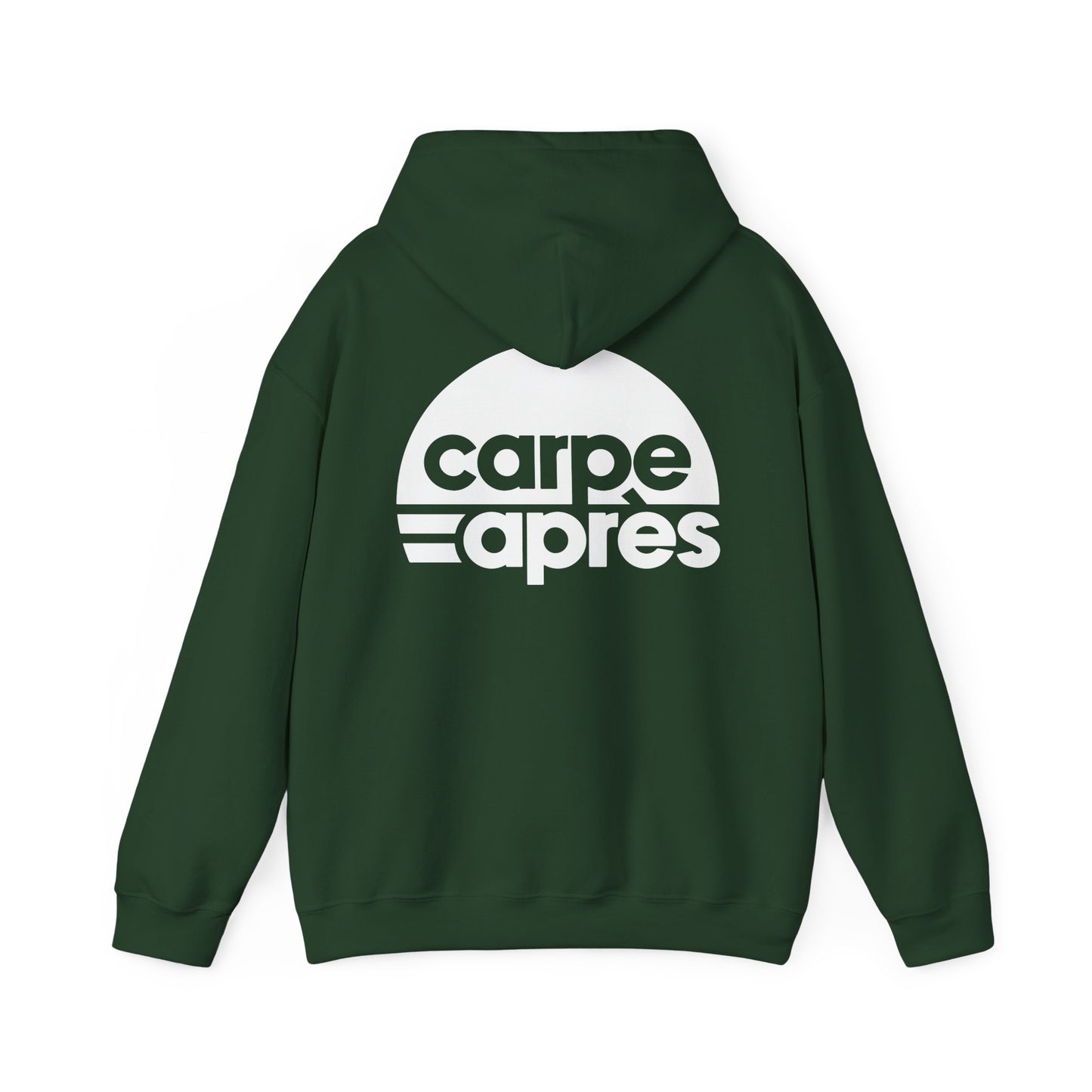 Carpe Après - Logo - Hoodie (Small graphic on front, large graphic on back)