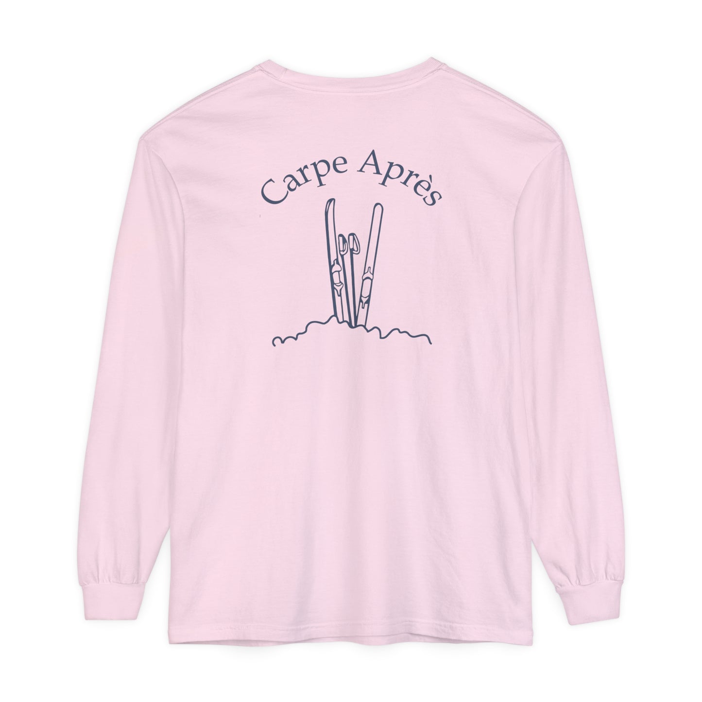 Carpe Après - Ski (OG) - Long Sleeve Tee (Small graphic on front, large graphic on back)
