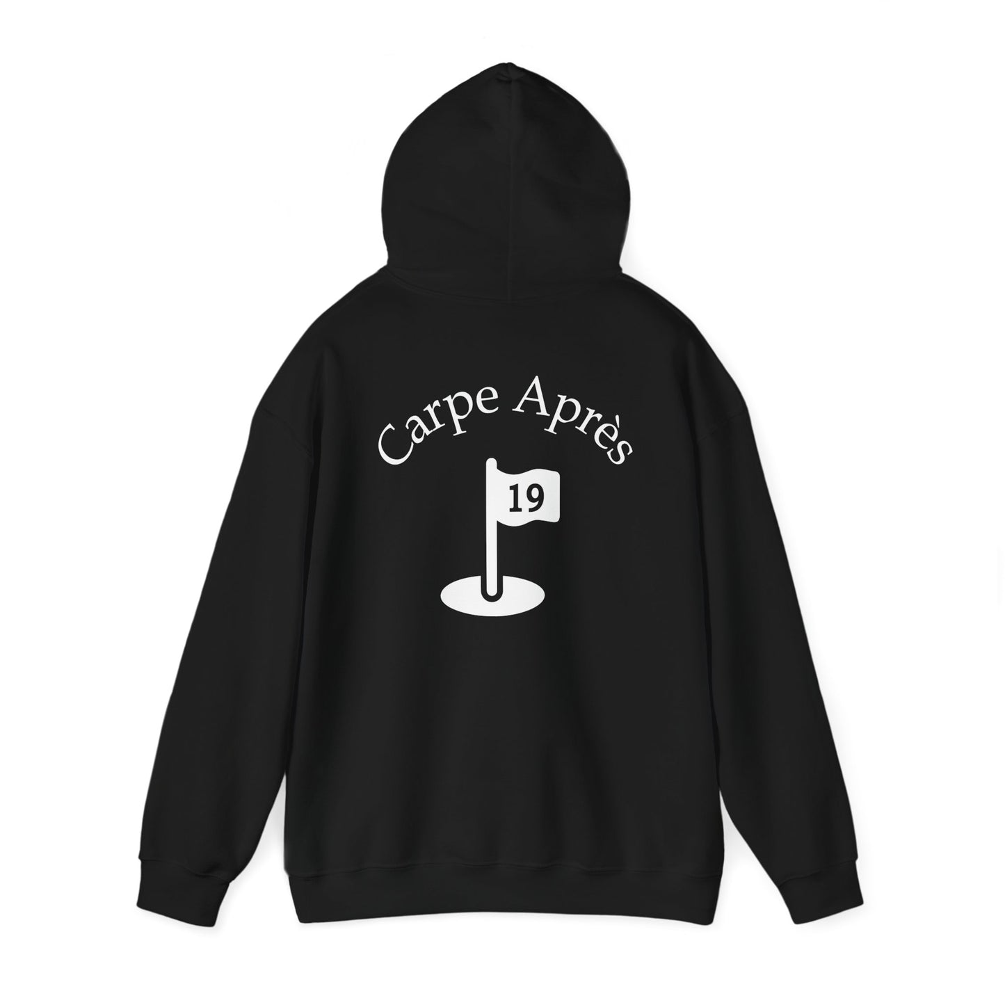 Carpe Après - Golf (OG) - Hoodie (Small graphic on front, large graphic on back)