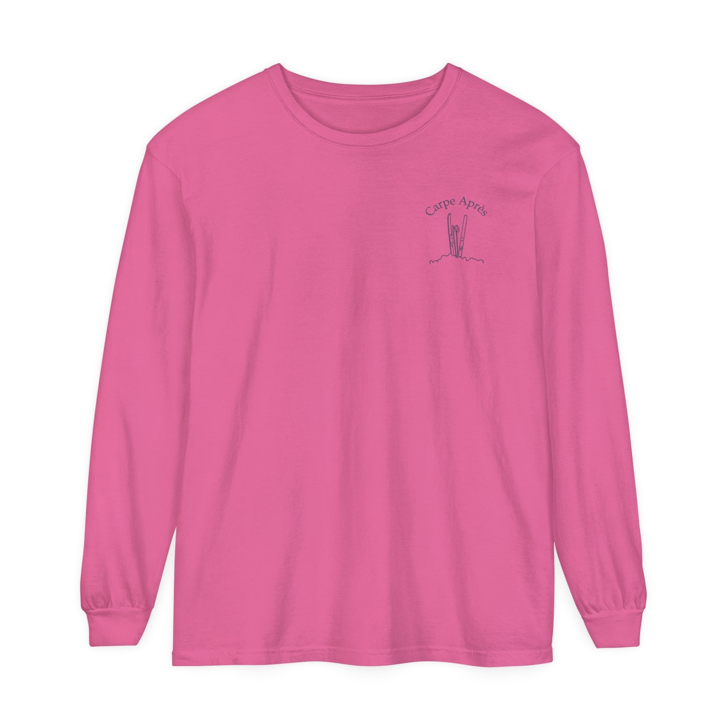 Carpe Après - Ski (OG) - Long Sleeve Tee (Small graphic on front, large graphic on back)