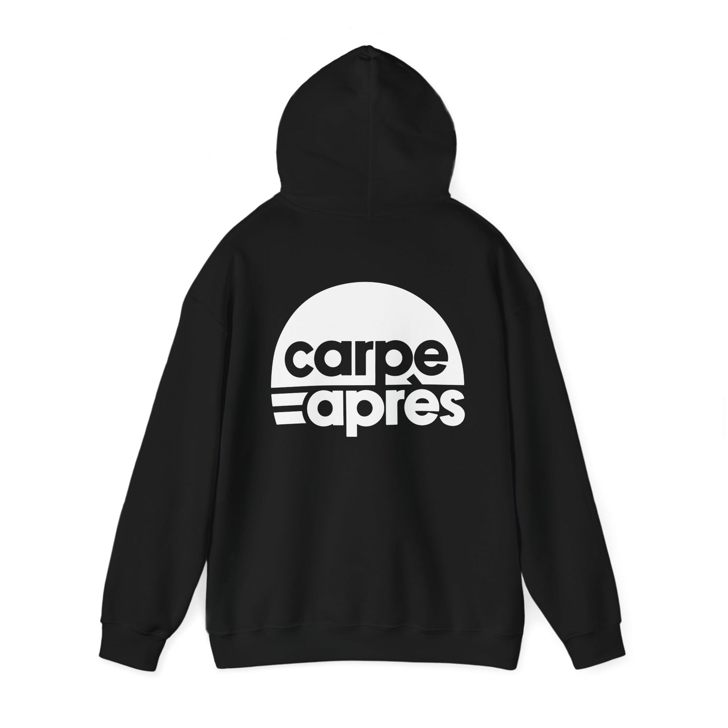 Carpe Après - Logo - Hoodie (Small graphic on front, large graphic on back)
