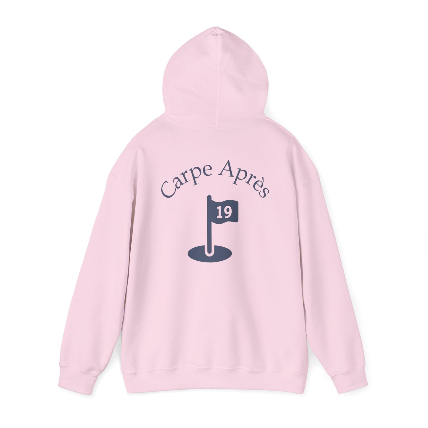 Carpe Après - Golf (OG) - Hoodie (Small graphic on front, large graphic on back)