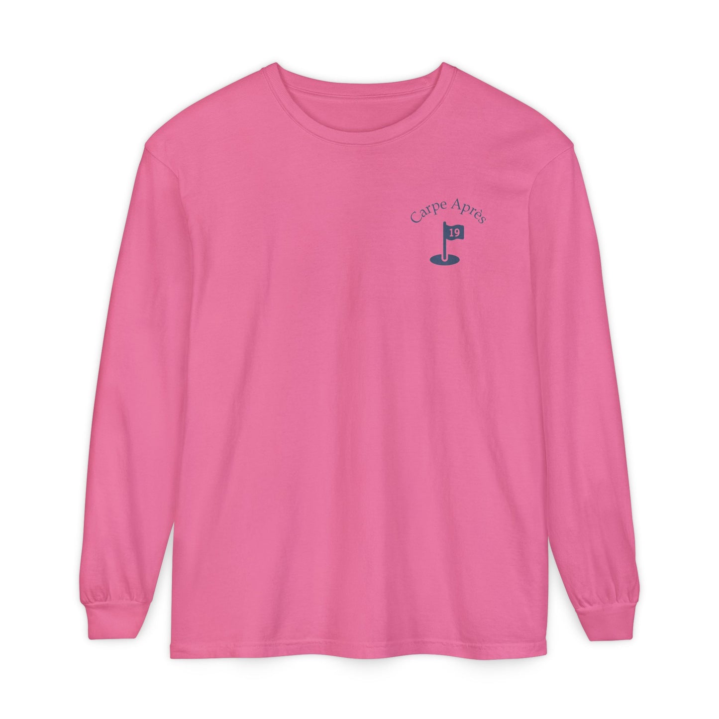 Carpe Après - Golf (OG) - Long Sleeve Tee (Small graphic on front, large graphic on back)
