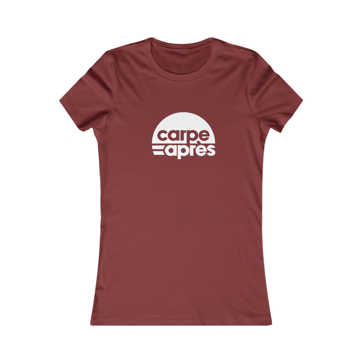 Carpe Après - Logo - Ladies Short Sleeve Tee (Graphic on front)