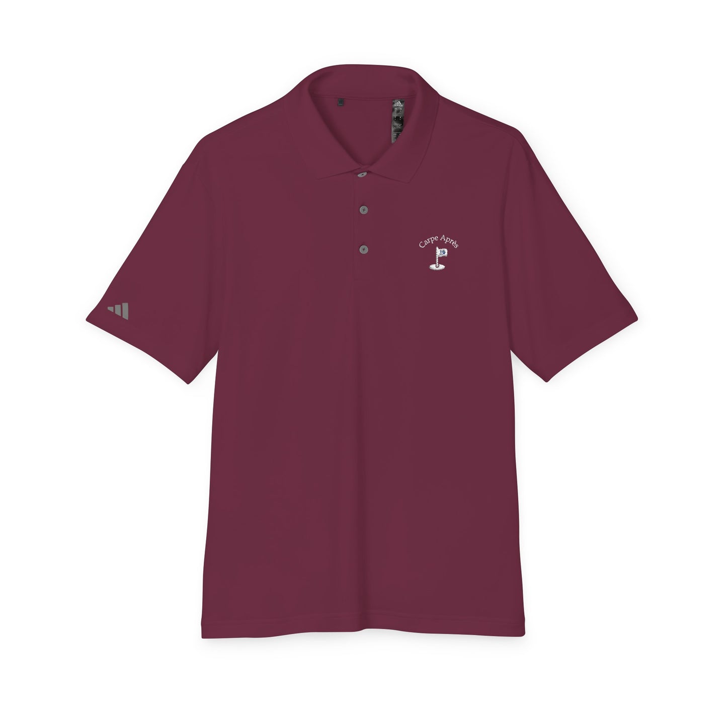 Carpe Après - Golf (OG) - Polo - White Graphic Embroidered
