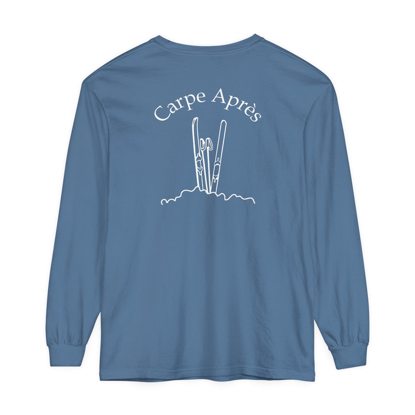 Carpe Après - Ski (OG) - Long Sleeve Tee (Small graphic on front, large graphic on back)