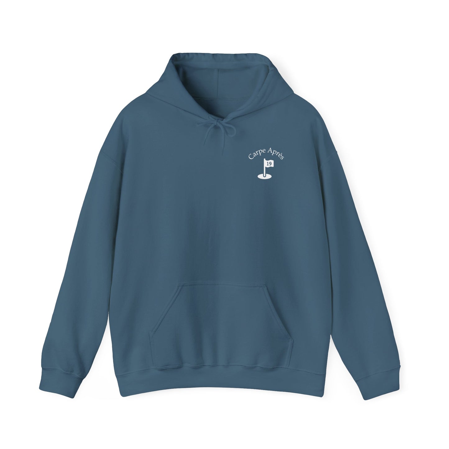 Carpe Après - Golf (OG) - Hoodie (Small graphic on front, large graphic on back)