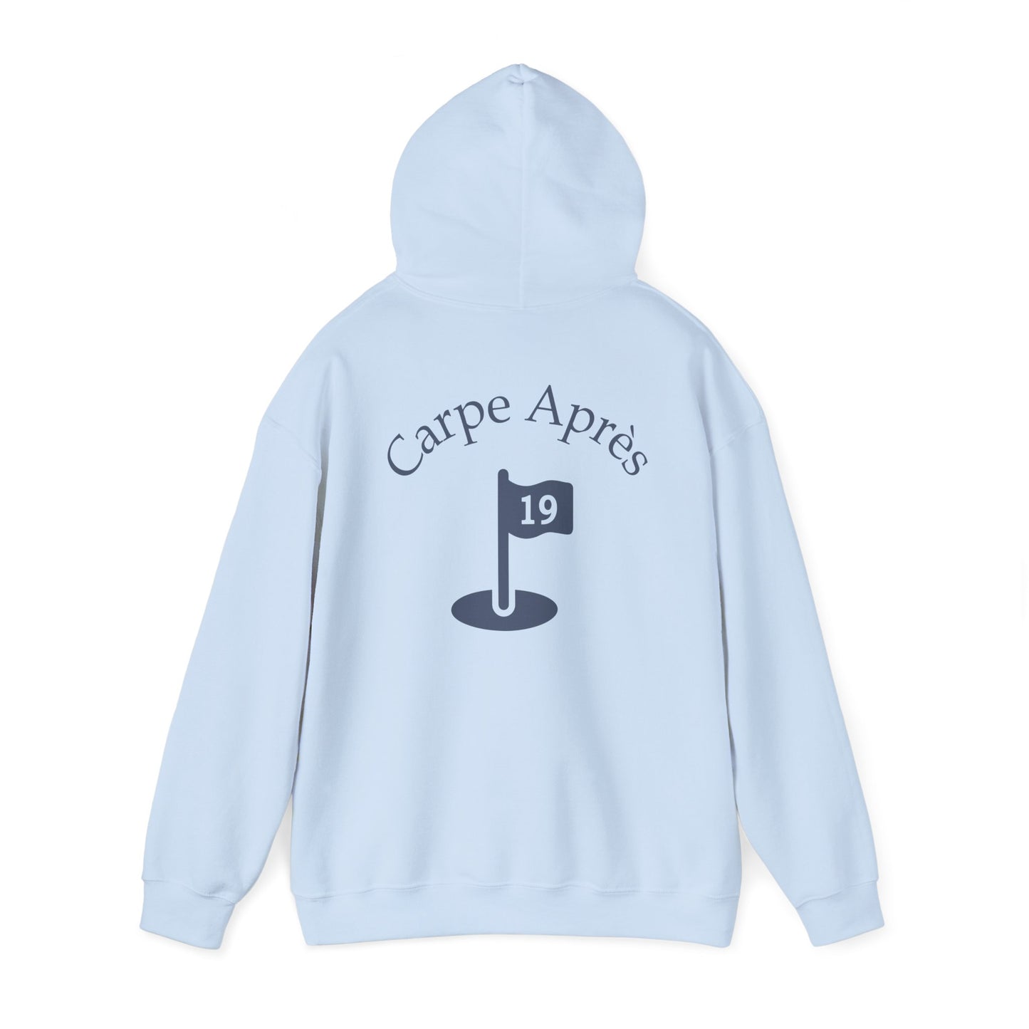 Carpe Après - Golf (OG) - Hoodie (Small graphic on front, large graphic on back)