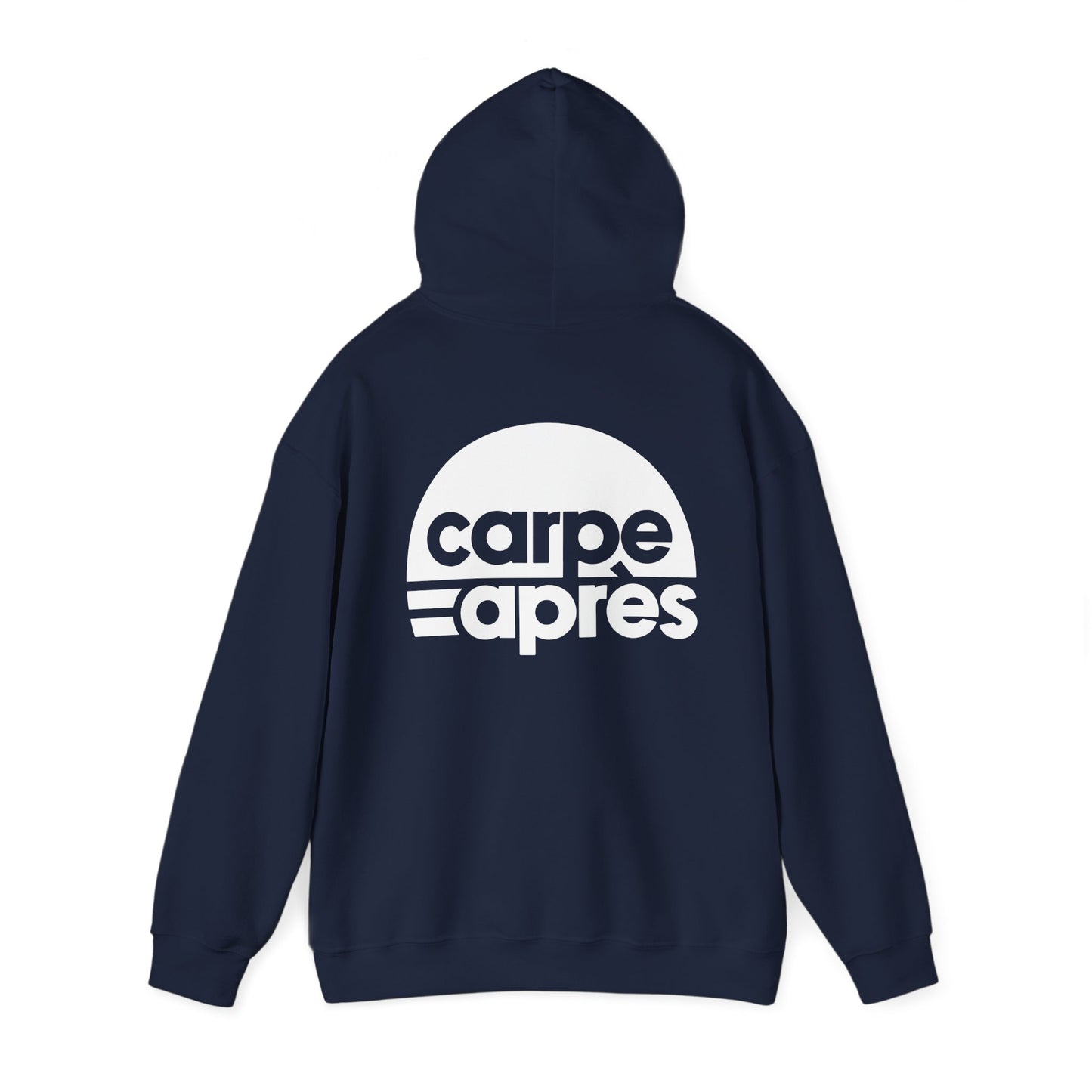 Carpe Après - Logo - Hoodie (Small graphic on front, large graphic on back)