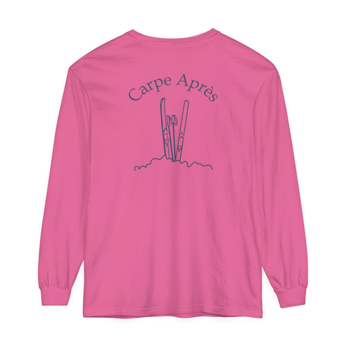 Carpe Après - Ski (OG) - Long Sleeve Tee (Small graphic on front, large graphic on back)