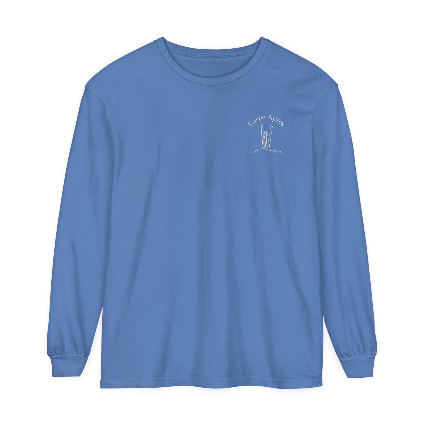 Carpe Après - Ski (OG) - Long Sleeve Tee (Small graphic on front, large graphic on back)