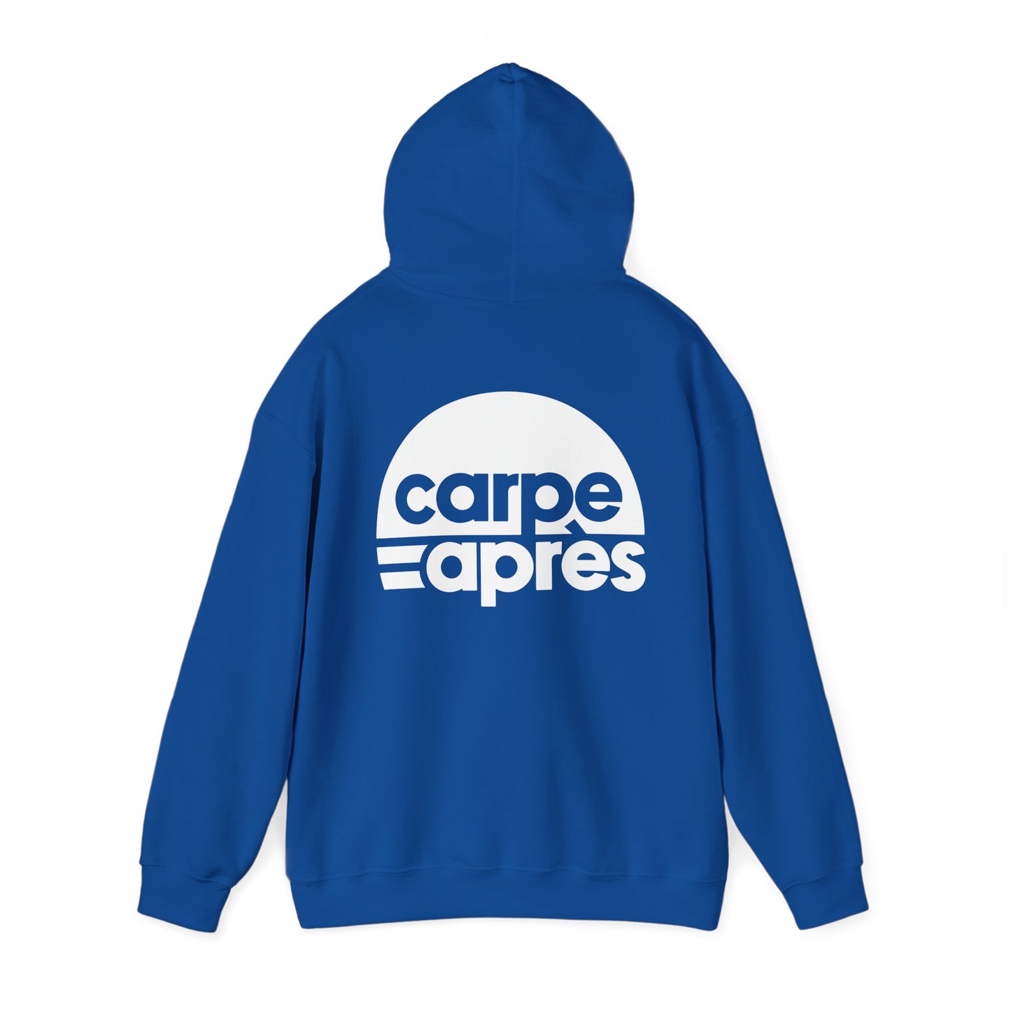Carpe Après - Logo - Hoodie (Small graphic on front, large graphic on back)