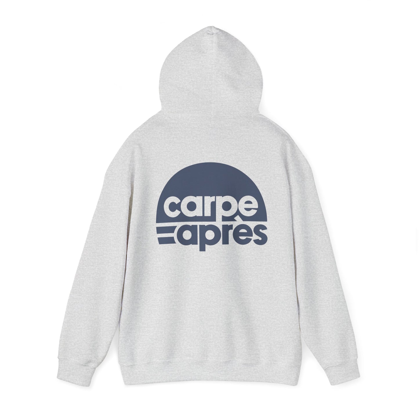 Carpe Après - Logo - Hoodie (Small graphic on front, large graphic on back)