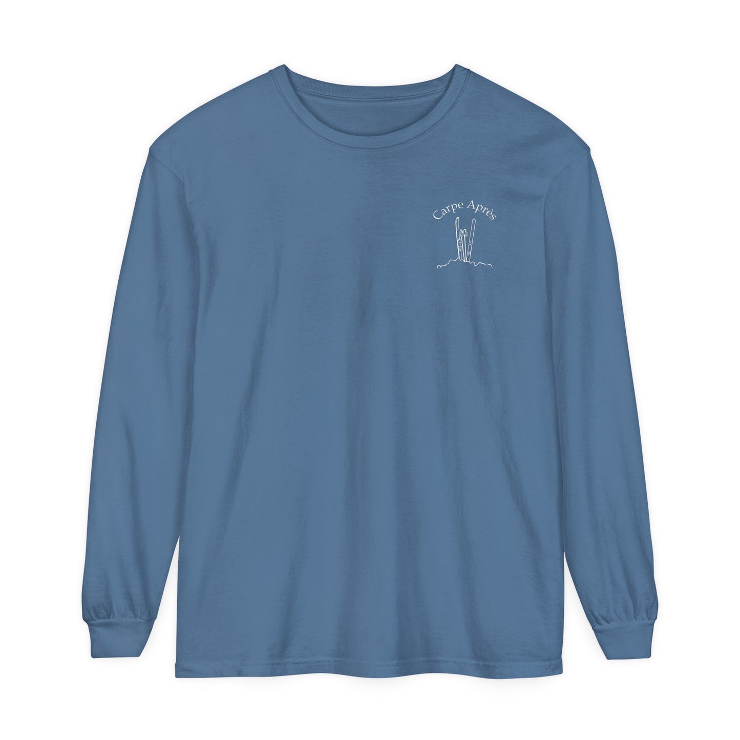 Carpe Après - Ski (OG) - Long Sleeve Tee (Small graphic on front, large graphic on back)