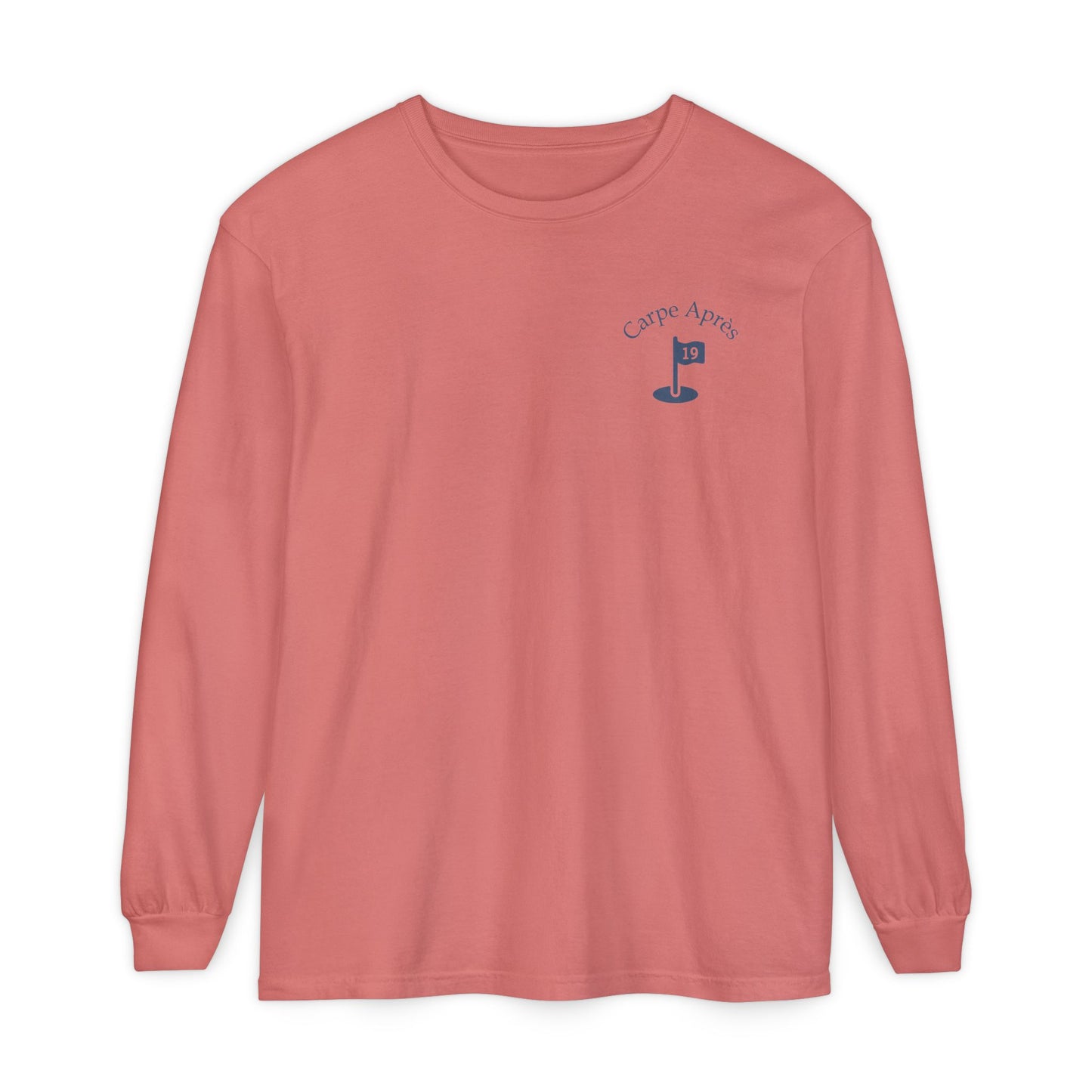 Carpe Après - Golf (OG) - Long Sleeve Tee (Small graphic on front, large graphic on back)