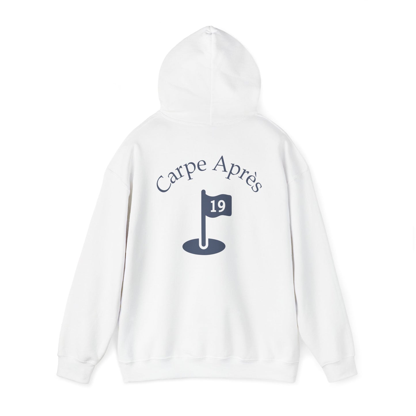 Carpe Après - Golf (OG) - Hoodie (Small graphic on front, large graphic on back)