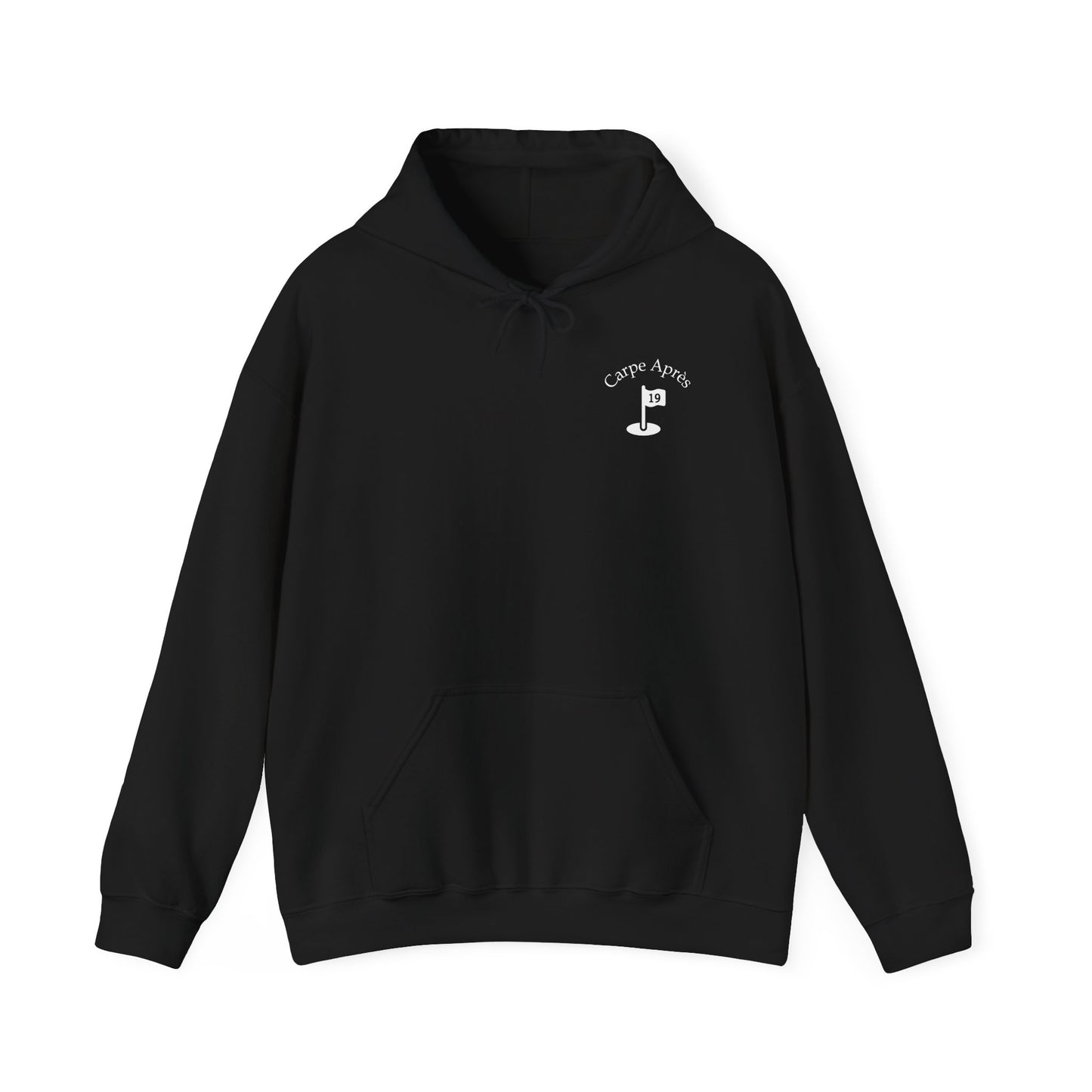 Carpe Après - Golf (OG) - Hoodie (Small graphic on front, large graphic on back)