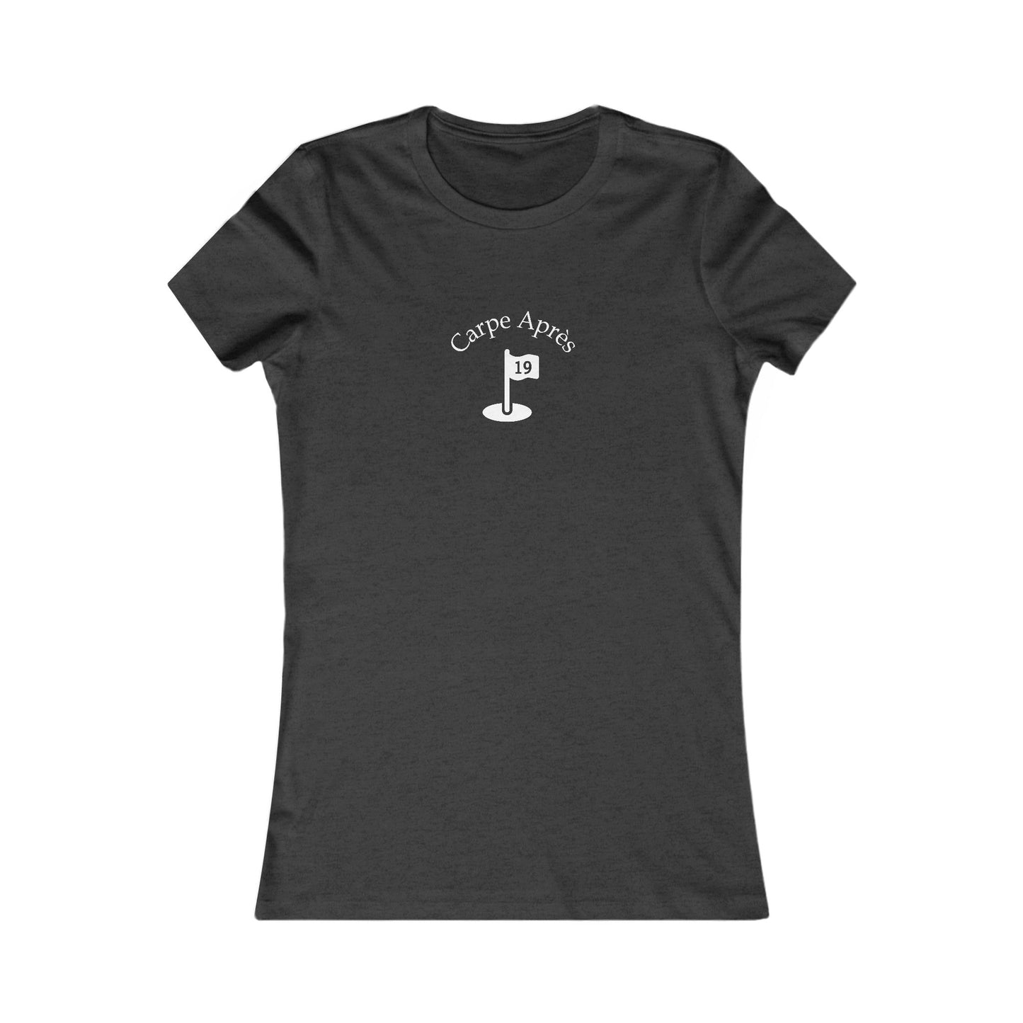 Carpe Après - Golf (OG) - Ladies Short Sleeve Tee (Graphic on front)