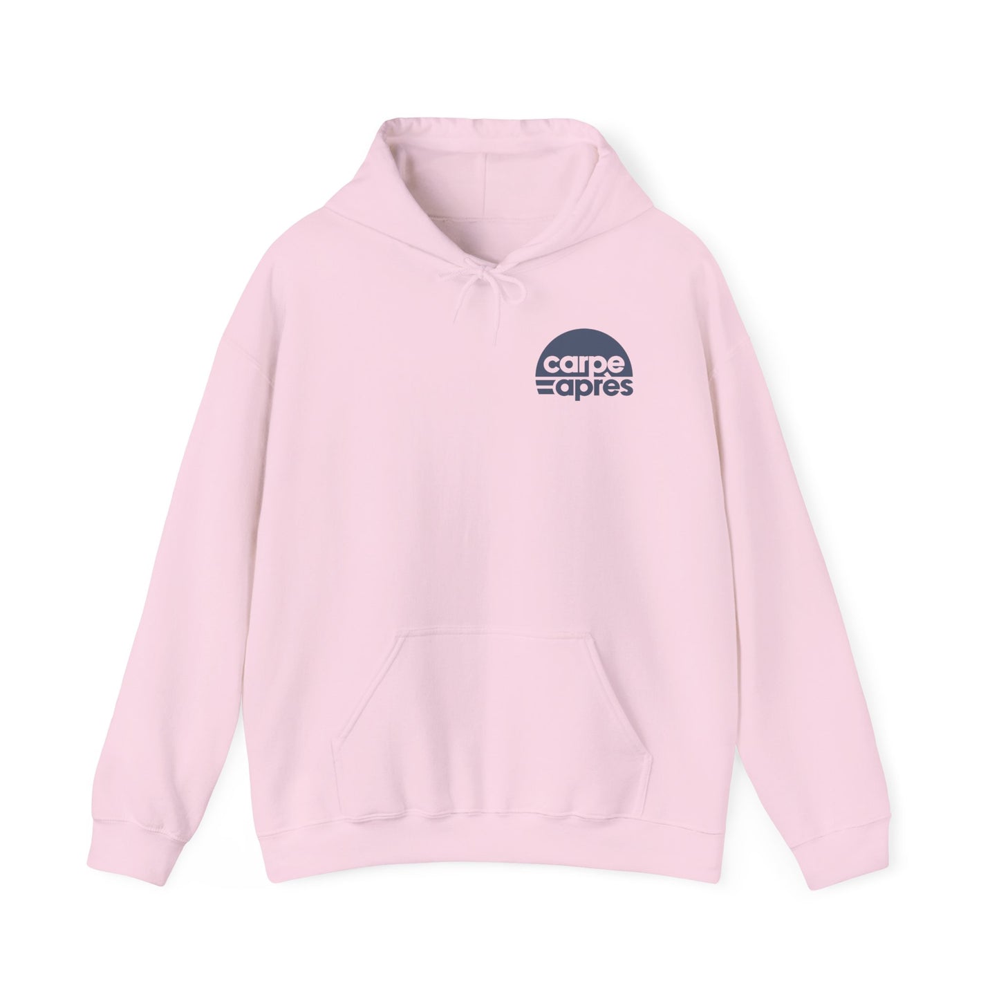 Carpe Après - Logo - Hoodie (Small graphic on front, large graphic on back)