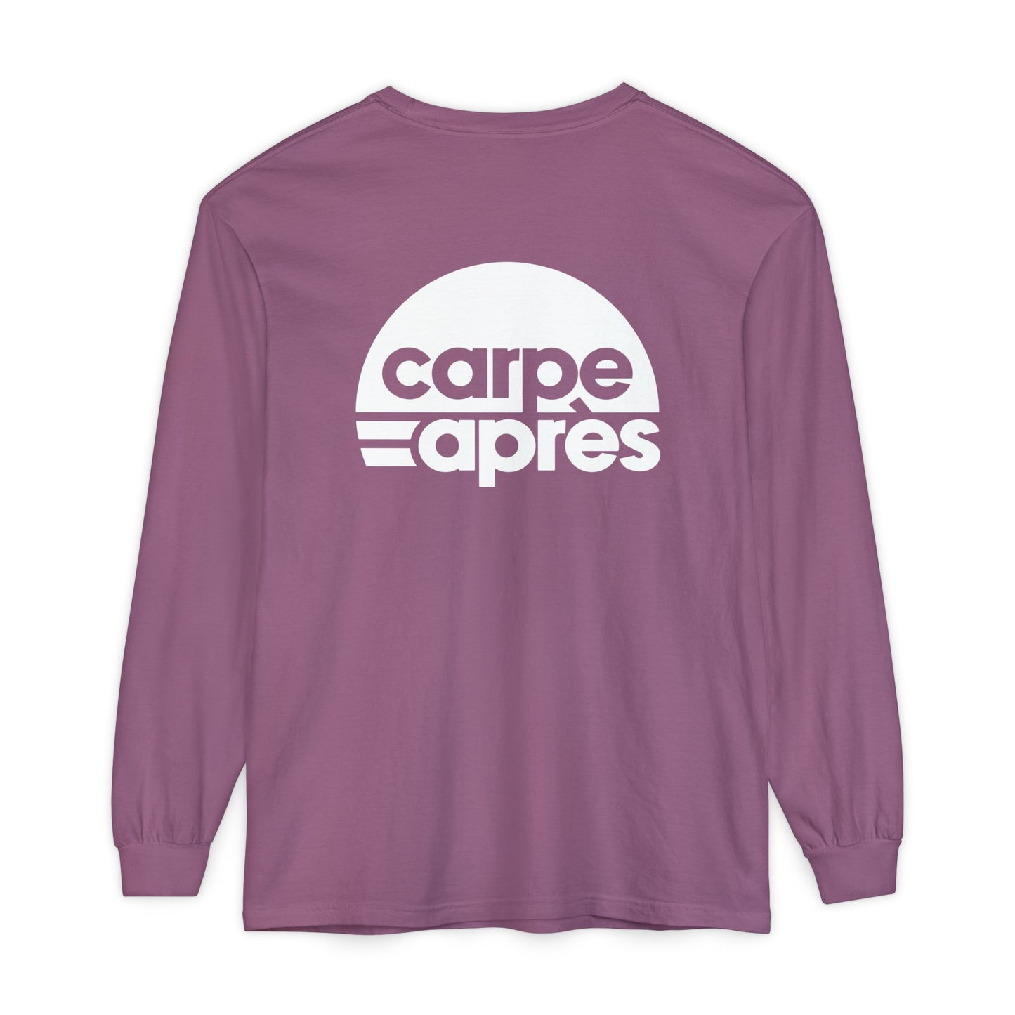 Carpe Après - Logo - Long Sleeve Tee (Small graphic on front, large graphic on back)
