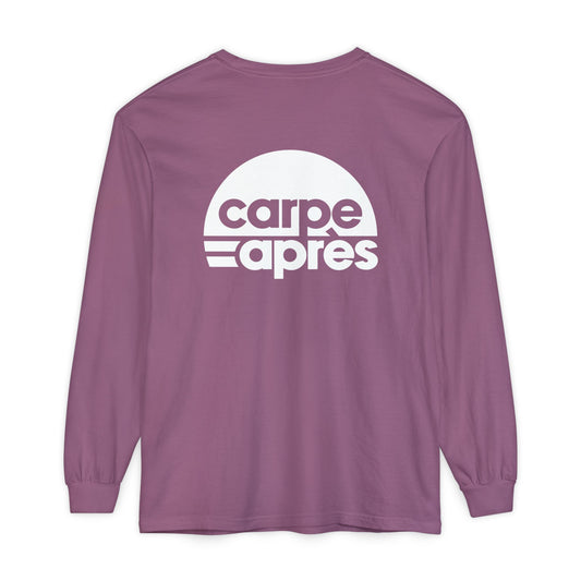 Carpe Après - Logo - Long Sleeve Tee (Small graphic on front, large graphic on back)