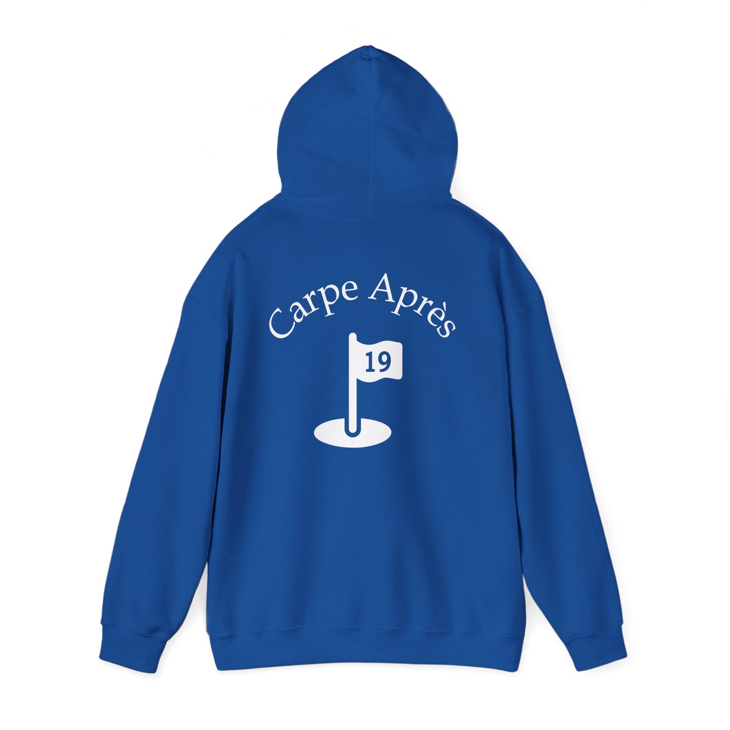 Carpe Après - Golf (OG) - Hoodie (Small graphic on front, large graphic on back)