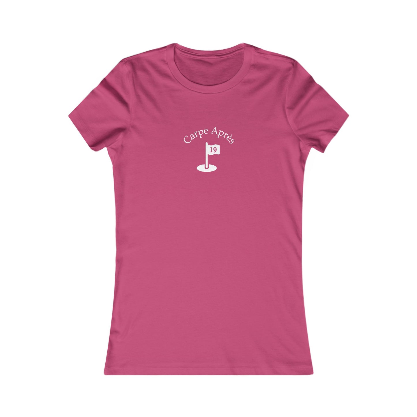 Carpe Après - Golf (OG) - Ladies Short Sleeve Tee (Graphic on front)