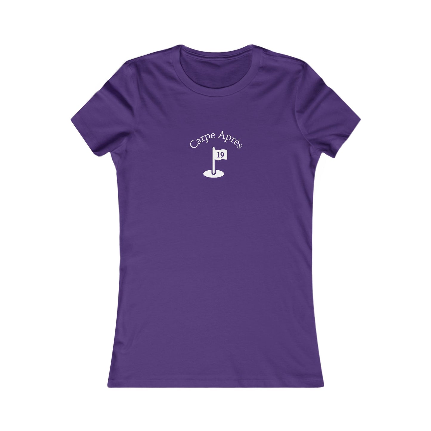 Carpe Après - Golf (OG) - Ladies Short Sleeve Tee (Graphic on front)