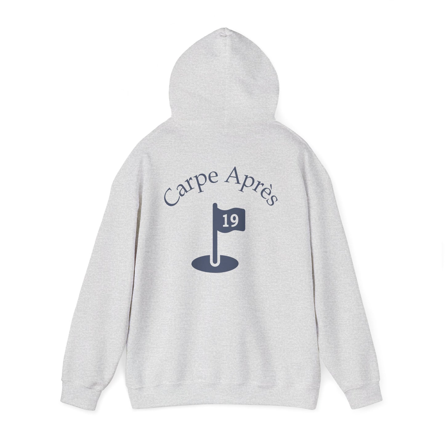 Carpe Après - Golf (OG) - Hoodie (Small graphic on front, large graphic on back)