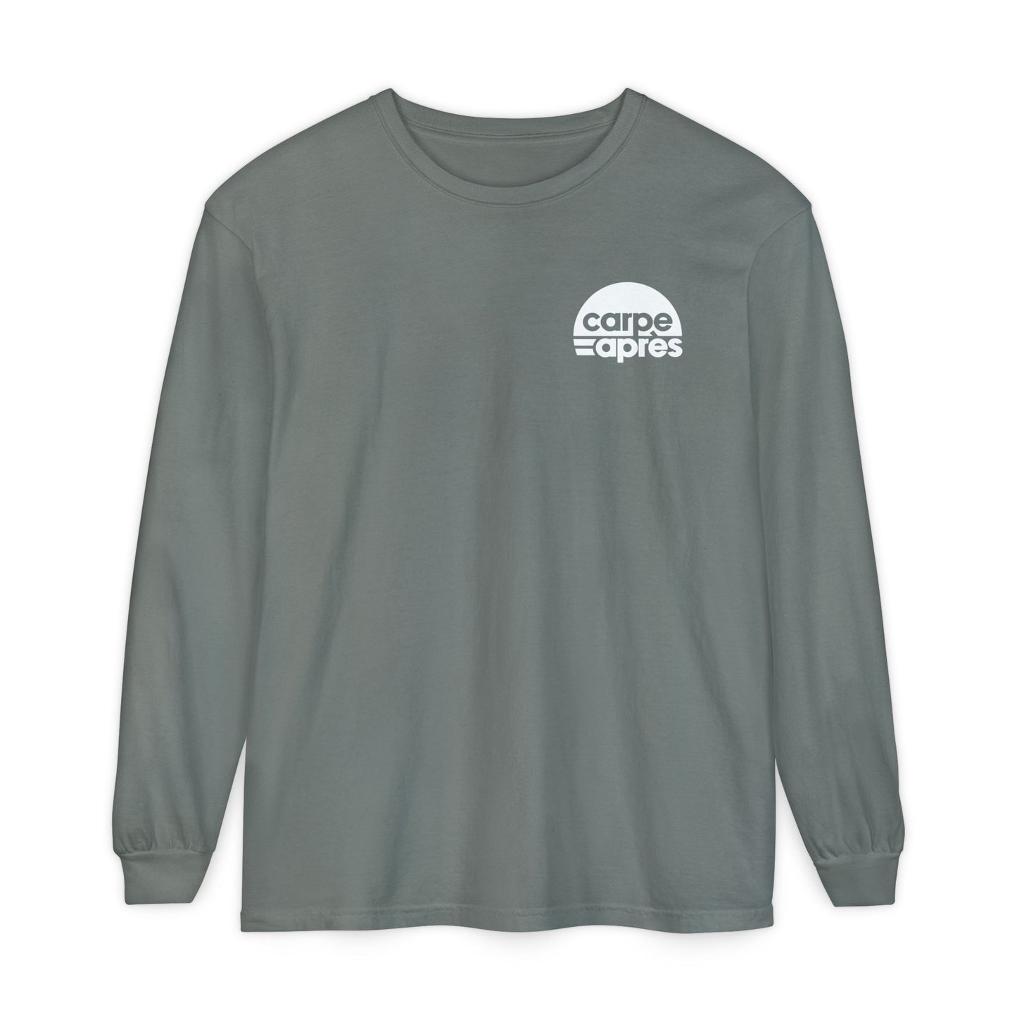 Carpe Après - Logo - Long Sleeve Tee (Small graphic on front, large graphic on back)
